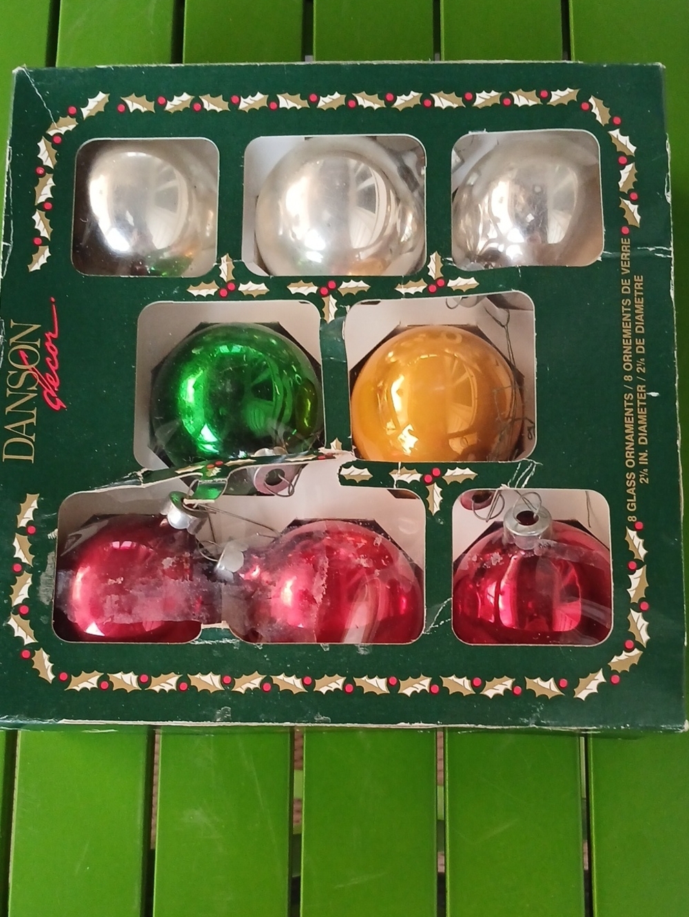 Vintage Multi Colored Christmas Ornaments